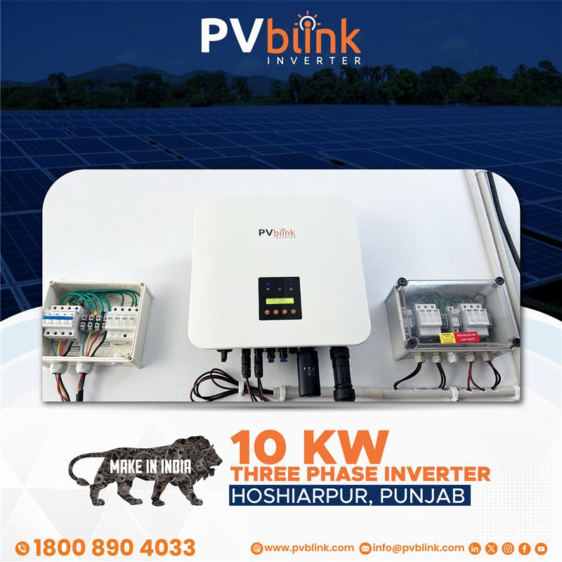 Make in India: PVblink's 10kW Three Phase Inverter for clean energy
                                                10KW Single Phase Inverter