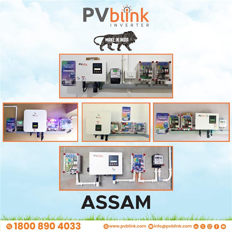 PVblink Solar Inverters installed in Various Locations Across Assam